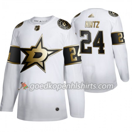 Dallas Stars Roope Hintz 24 Adidas 2019-2020 Golden Edition Wit Authentic Shirt - Mannen